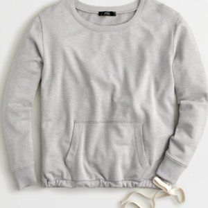 NYT J. Crew gray pocket sweatshirt Cloud fleece